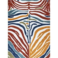 nuLOOM Summer Textured Zebra Stripes Indoor Outdoor Runner Rug, 2 '8 8', Bež