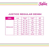 Justice Girls Relaxed Fit Traper Šorc, Veličine 5 - & Plus