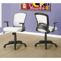 Uredska stolica, podesiva visina, okretna, ergonomska, naslona za ruke, računarski sto, rad, metal, mreža,