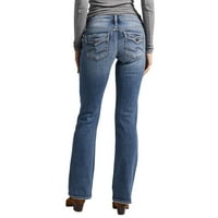 Silver Jeans Co. Ženske Britt tanke farmerke sa niskim rastom, veličine struka 24-36