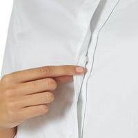 Lee ženski oblik iluzije Dugi rukav dugme dole košulju