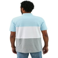 Chaps Muška klasična kroja Pique Polo majica sa blokadom u boji, veličine XS-4XB