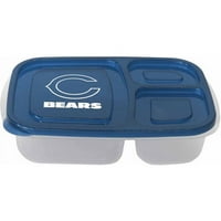 Chicago Bears posuda za ručak sa 3 odjeljka, 2pk