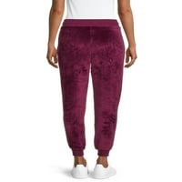 Athletic Works ženske velur Jogger pantalone