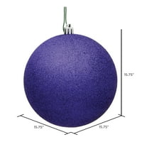 Vickerman 15,75 Purple Glitter Ball Ornament