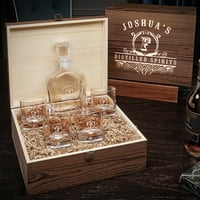 Carraway gravirani Argos Decanter Whisky Poklon Set sa Bryne naočarima