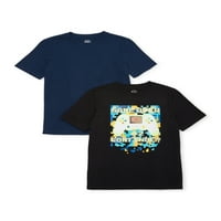 Wonder Nation Boys Modni Grafički Kratki Rukav T-Shirt Veličine 4 - & Husky