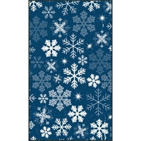 Mohawk Home Prismatic pahulje plava savremena tema Božić Precision štampane Scatter, 2 '6 x4 ' 2