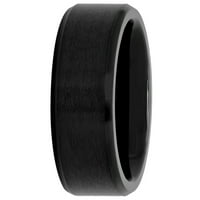 Muška Crna IP kobaltna satenska traka za vjenčanje-muški prsten