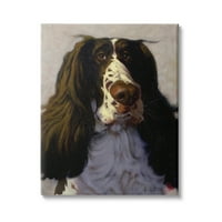 Stupell Industries portret psa za kućne ljubimce smiješna slika životinja, 40, dizajn Thomasa Fluhartyja