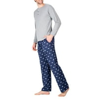 Odrasli muškarci, 2-dijelni flanel pidžame Setovi za spavanje, veličine S-2XL