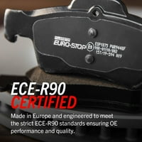 Power Stop prednji i zadnji Euro-Stop ECE-R certificirani komplet kočionih jastučića i rotora ESK odgovara Volkswagen Touaregu